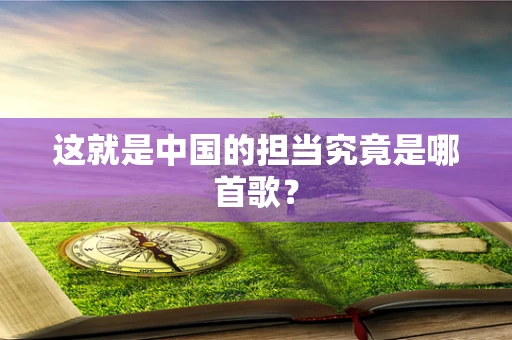 这就是中国的担当究竟是哪首歌？