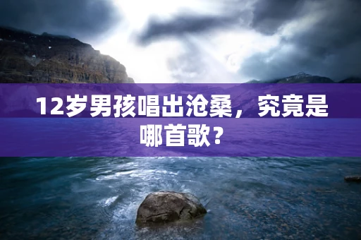 12岁男孩唱出沧桑，究竟是哪首歌？
