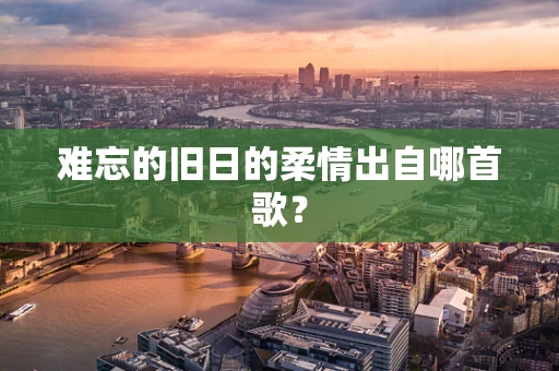 难忘的旧日的柔情出自哪首歌？