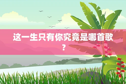 这一生只有你究竟是哪首歌？