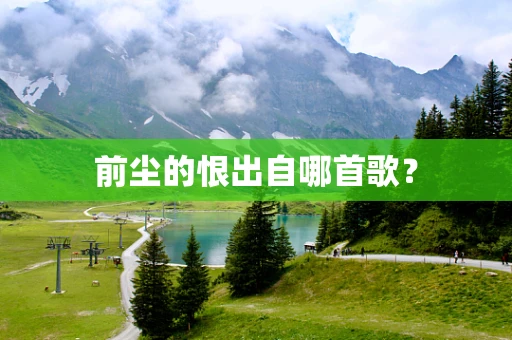 前尘的恨出自哪首歌？