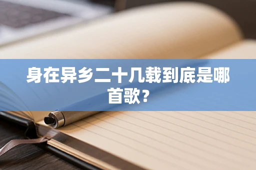 身在异乡二十几载到底是哪首歌？