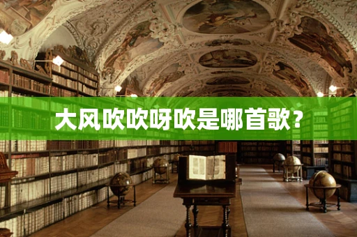 大风吹吹呀吹是哪首歌？