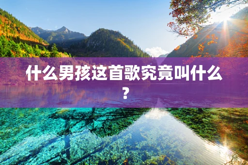 什么男孩这首歌究竟叫什么？