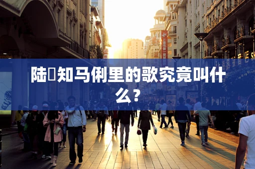 陆垚知马俐里的歌究竟叫什么？