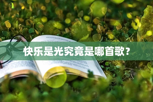 快乐是光究竟是哪首歌？