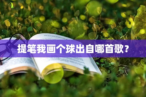 提笔我画个球出自哪首歌？