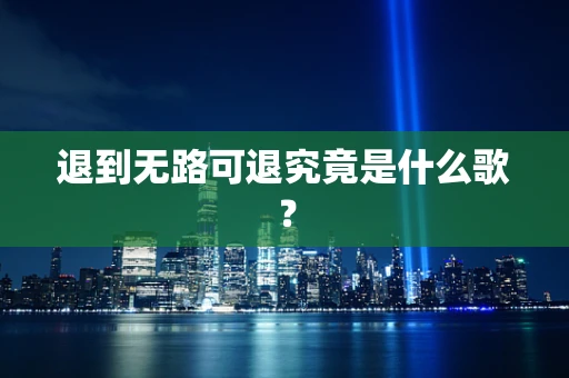退到无路可退究竟是什么歌？