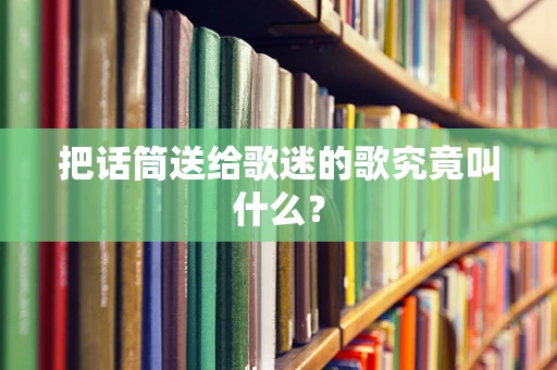 把话筒送给歌迷的歌究竟叫什么？