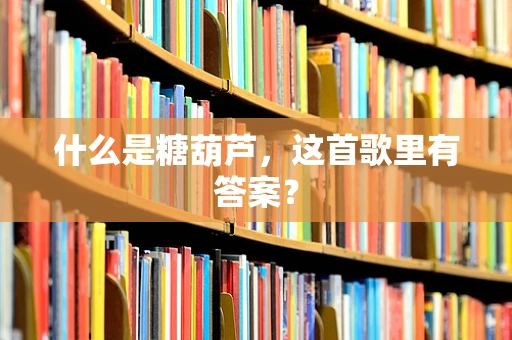 什么是糖葫芦，这首歌里有答案？