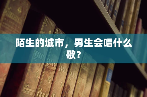 陌生的城市，男生会唱什么歌？