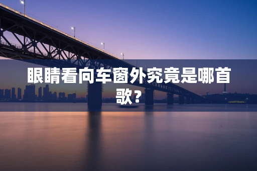 眼睛看向车窗外究竟是哪首歌？