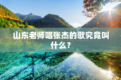 山东老师唱张杰的歌究竟叫什么？