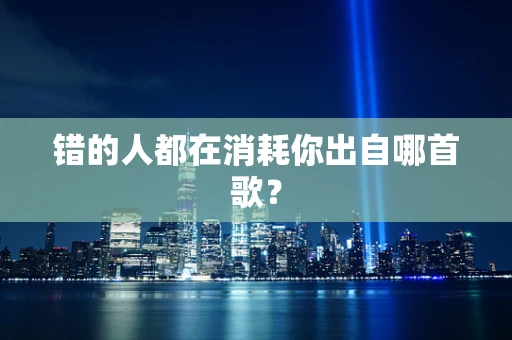 错的人都在消耗你出自哪首歌？