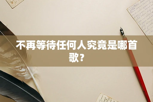 不再等待任何人究竟是哪首歌？