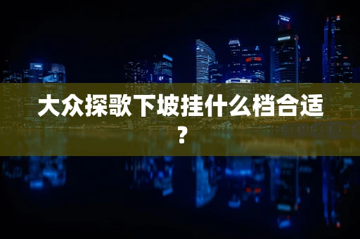 大众探歌下坡挂什么档合适？