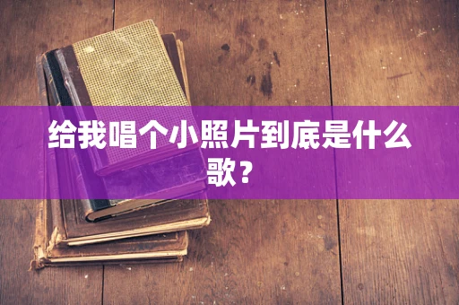 给我唱个小照片到底是什么歌？