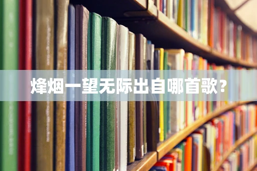 烽烟一望无际出自哪首歌？