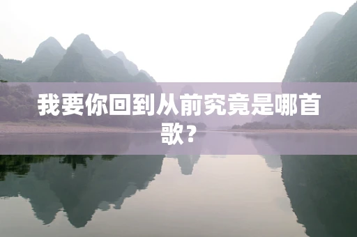 我要你回到从前究竟是哪首歌？