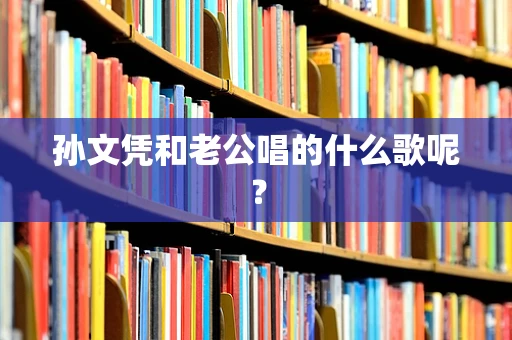 孙文凭和老公唱的什么歌呢？
