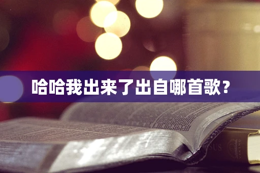 哈哈我出来了出自哪首歌？