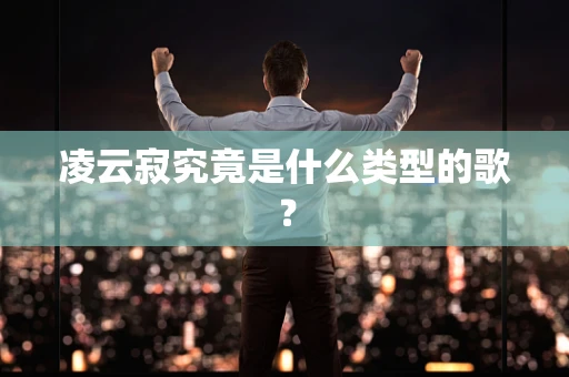 凌云寂究竟是什么类型的歌？