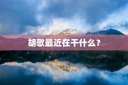 胡歌最近在干什么？