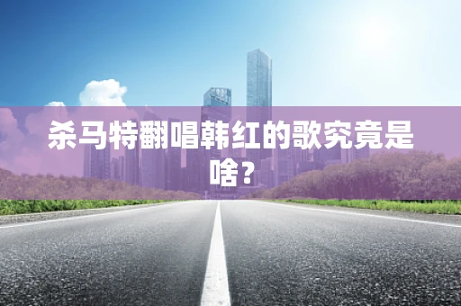 杀马特翻唱韩红的歌究竟是啥？