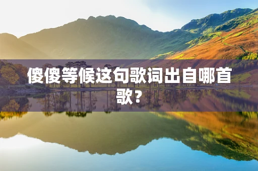 傻傻等候这句歌词出自哪首歌？