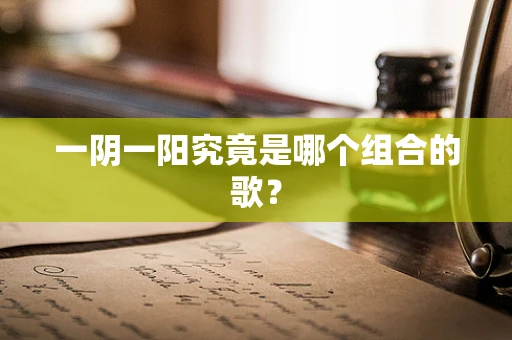 一阴一阳究竟是哪个组合的歌？