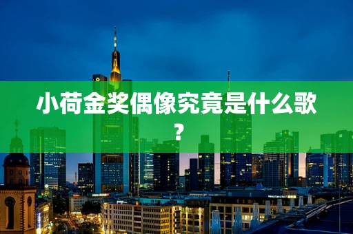 小荷金奖偶像究竟是什么歌？