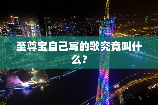 至尊宝自己写的歌究竟叫什么？