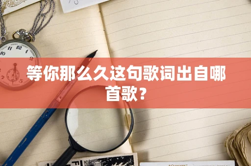 等你那么久这句歌词出自哪首歌？