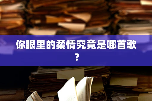你眼里的柔情究竟是哪首歌？