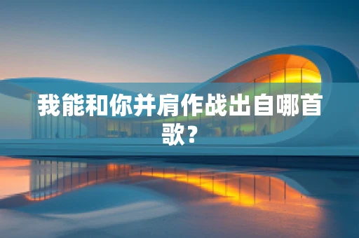 我能和你并肩作战出自哪首歌？