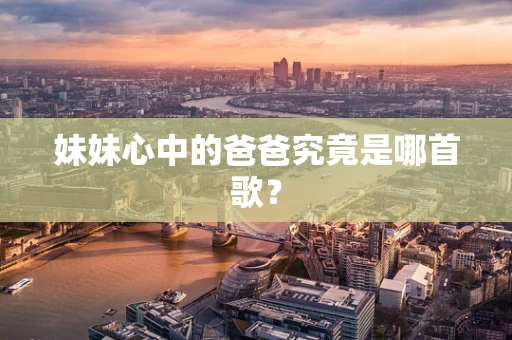 妹妹心中的爸爸究竟是哪首歌？