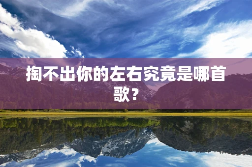 掏不出你的左右究竟是哪首歌？