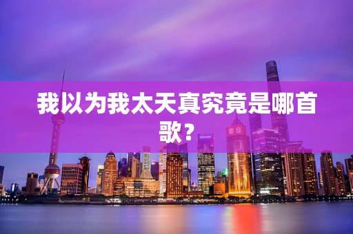 我以为我太天真究竟是哪首歌？