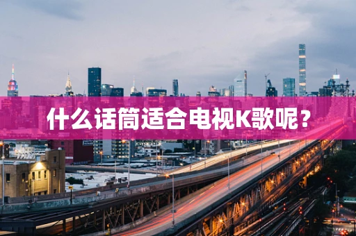 什么话筒适合电视K歌呢？