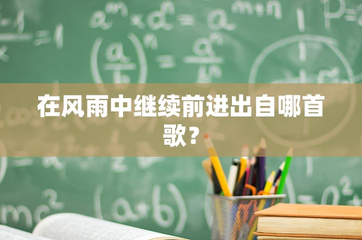 在风雨中继续前进出自哪首歌？