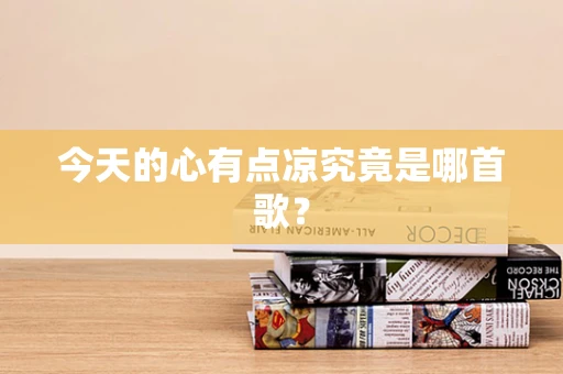 今天的心有点凉究竟是哪首歌？