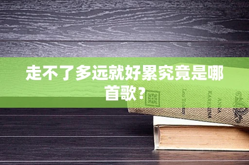 走不了多远就好累究竟是哪首歌？