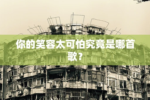 你的笑容太可怕究竟是哪首歌？
