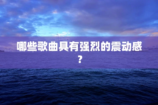 哪些歌曲具有强烈的震动感？
