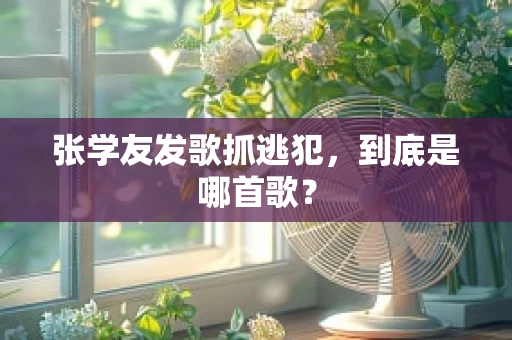 张学友发歌抓逃犯，到底是哪首歌？
