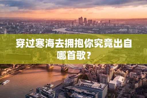穿过寒海去拥抱你究竟出自哪首歌？