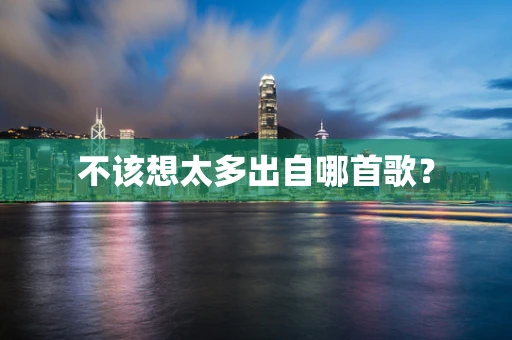 不该想太多出自哪首歌？