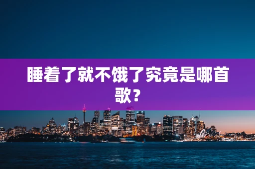 睡着了就不饿了究竟是哪首歌？