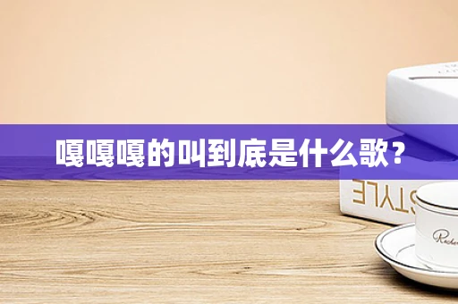 嘎嘎嘎的叫到底是什么歌？
