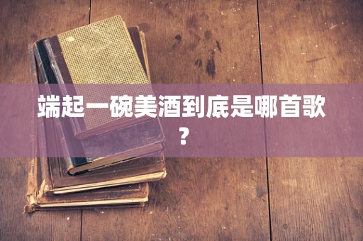 端起一碗美酒到底是哪首歌？